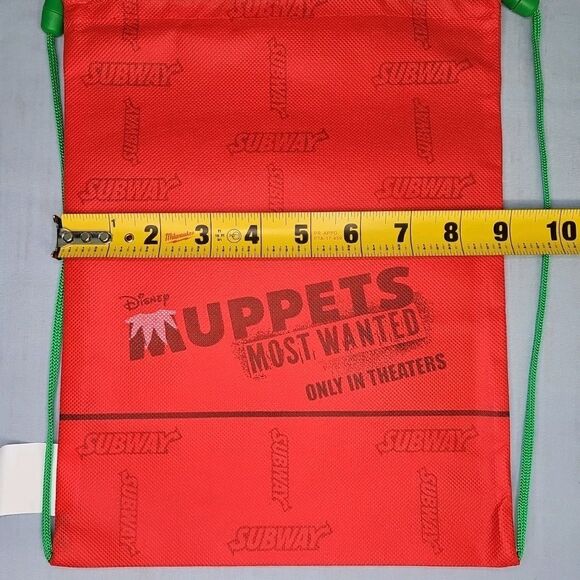 Muppets Most Wanted ANIMAL Lunch Drawstring BagPack Disney Tote Bag 2014 - Picture 3 of 5